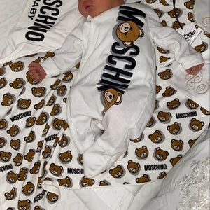 Like new baby grow and blanket